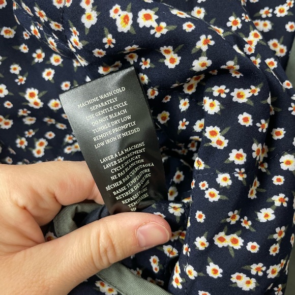 NWT BLANKNYC Reversible Quilted Jacket Olive Green Black Floral Oversized XL - Picture 10 of 10